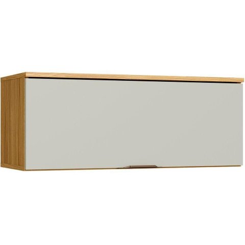Armário Aéreo de Cozinha Copenhague 80cm 1 Porta Basculante Marrom Fosco Decibal Móveis