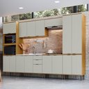 Ver imagem 4 de Armário Aéreo de Cozinha Copenhague 80cm 1 Porta Basculante Marrom Fosco Decibal Móveis
