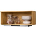 Ver imagem 2 de Armário Aéreo de Cozinha Copenhague 80cm 1 Porta Basculante Marrom Fosco Decibal Móveis