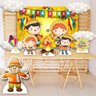 Kit display Decoração Festa Junina + Painel Lona Impressa 1,50m x 1,00m - 1
