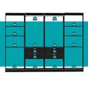 Ver imagem 6 de Closet Modulado 4 Gavetas Alasca Preto Touch Carraro