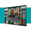 Ver imagem 5 de Closet Modulado 4 Gavetas Alasca Preto Touch Carraro