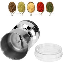 Moedor doméstico mini pulverizador elétrico de ervas de aço inoxidável lâmina 110V - 2