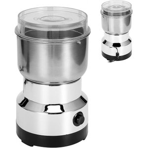 Moedor doméstico mini pulverizador elétrico de ervas de aço inoxidável lâmina 110V