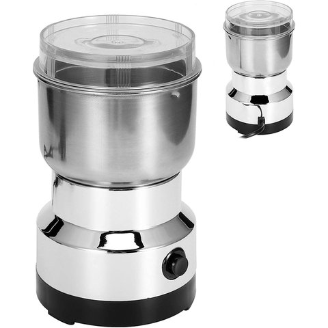 Moedor doméstico mini pulverizador elétrico de ervas de aço inoxidável lâmina 110V