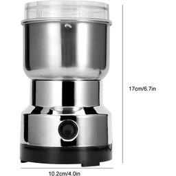 Moedor doméstico mini pulverizador elétrico de ervas de aço inoxidável lâmina 110V - 7