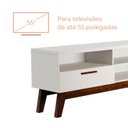 Ver imagem 5 de Rack para Tv 55 Polegadas Lín 1 Porta - Branco Fosco