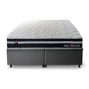 Ver imagem 5 de Conjunto Box Baú Super King Durham Cinza 193x203x67 c/ Molas Ensacadas