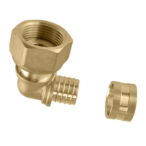 Cotovelo Fêmea Rosca Móvel Pex Água 20x3/4" Kit C/ 30 -emmeti