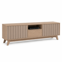 Ver imagem 4 de Rack Ripado Ibiza 160cm 2 Portas 1 Gav p/ TV até 65 pol Abertura Click Hanover/Fendi - Rede Móveis