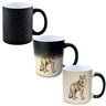 Caneca Mágica Glitter Muda de Cor Y2 Lobo Branco Desenho - 1