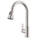 Ver imagem 3 de Torneira Goumet Pull Down Bancada Monocomando Metal Escovado
