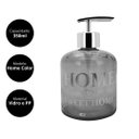 Ver imagem 2 de Porta Sabonete Líquido Vidro Sweet Home Fumê e Prata 350ml - Yazi