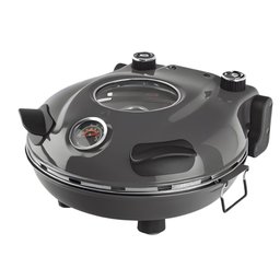 Forno de Pizza Elétrico Completo Italiano para Cozinhar em Casa com a Família Grafite 220v - 2