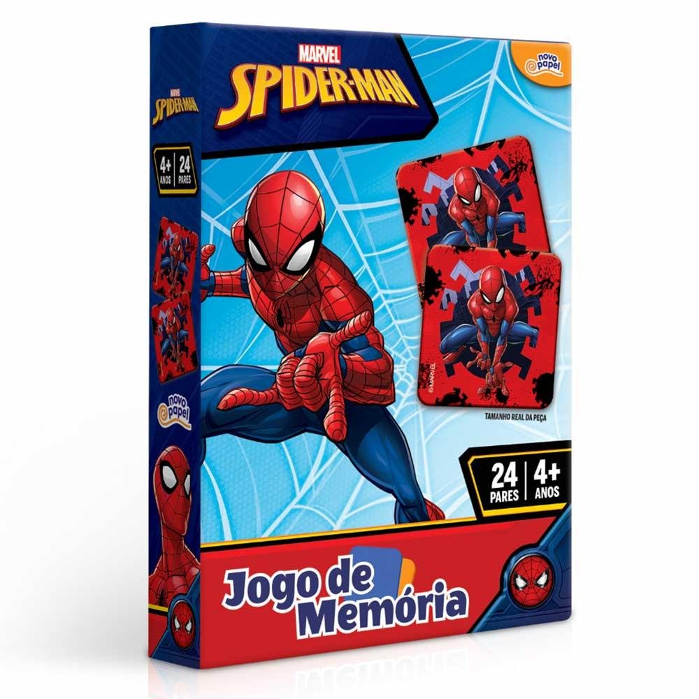 Jogo da Memória Infantil - Marvel - Spiderman - 48 peças - Toyster