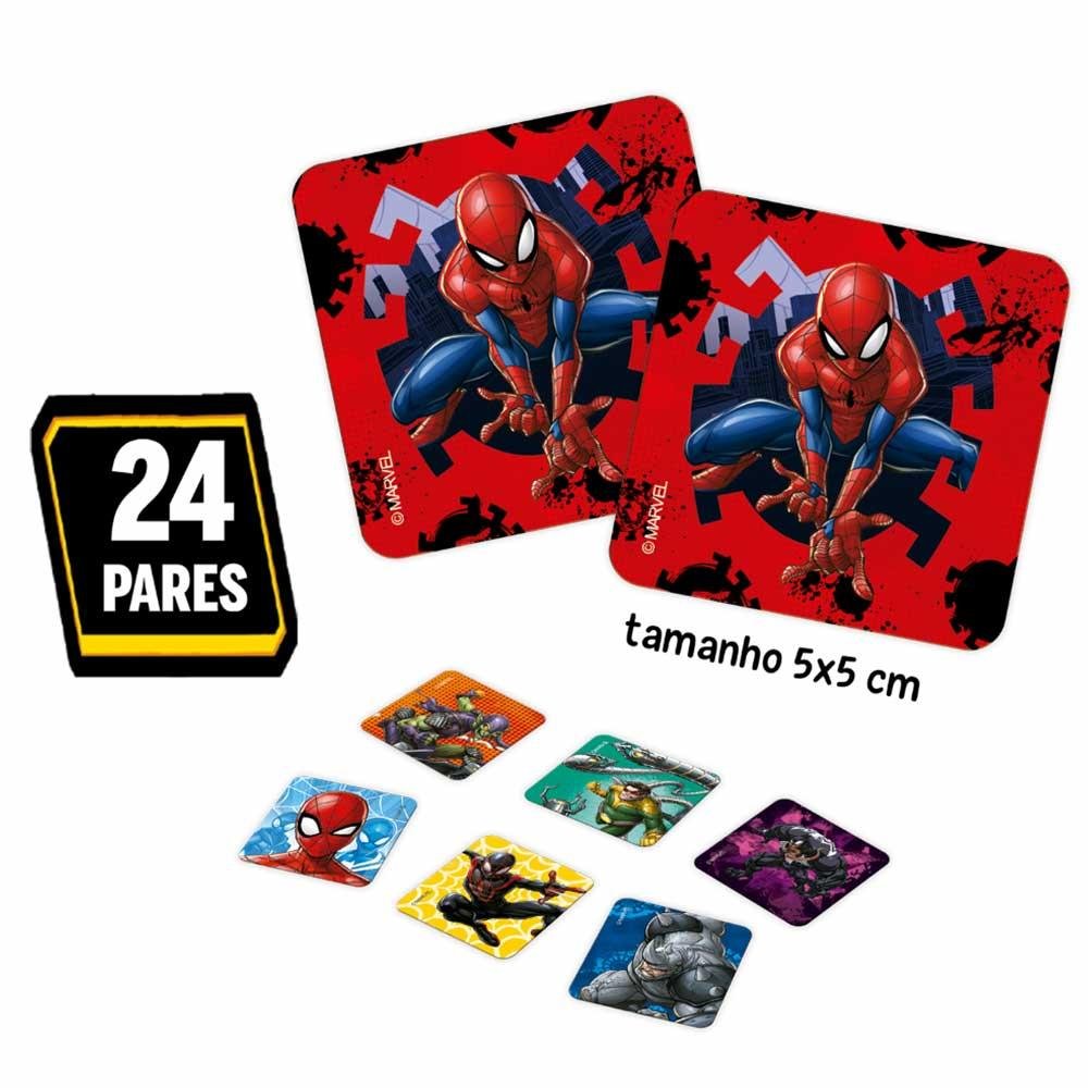 Jogo da Memória Infantil - Marvel - Spiderman - 48 peças - Toyster - 2