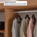 Ver imagem 4 de Closet Casal Modulado Andorra 6 Gavetas 11 Prateleiras Freijó/Branco - Pnr Móveis