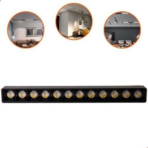 Luminária Smd Pontual Fixa 12w para Trilho Magnético 48v Led
