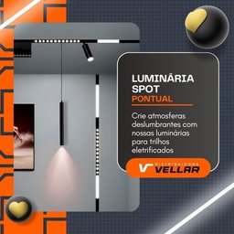 Luminária Smd Pontual Fixa 12w para Trilho Magnético 48v Led - 4