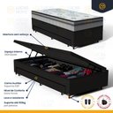 Ver imagem 3 de Cama Box Baú com Colchão Espuma D33 Pillow In Anjos Ortosleep + Auxiliar Unique Solteiro 88 Cm