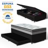 Cama Box Baú com Colchão Espuma D33 Pillow In Anjos Ortosleep + Auxiliar Unique Solteiro 88 Cm - 2
