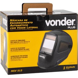 Máscara Escurecimento Automático Com Visor Lateral Tonalidade 5 A 13 Vonder - 5