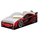 Ver imagem 2 de Cama Quarto Carro Infantil Baú com Colchão Grade de Proteção