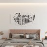 Quadro decorativo mosaico luxo 5 peças - Jesus inspiração - 2
