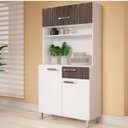 Ver imagem 1 de Armário de Cozinha 3 Portas 1 Gaveta Espresso Móveis Branco
