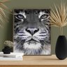 Quadro decorativo mosaico luxo 5 peças - pintura a óleo moderna do rosto do tigre - 3