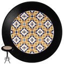 Ver imagem 2 de Mesa Madeira Azulejo 60cm - Bistrô Fixa 98cm - Preta - Anos Dourados