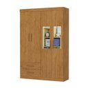 Ver imagem 2 de Guarda-Roupa Infantil com Espelho 4 Portas 2 Gavetas 118,5cm Multimóveis CR35559 Madeirado