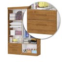 Ver imagem 6 de Guarda-Roupa Infantil com Espelho 4 Portas 2 Gavetas 118,5cm Multimóveis CR35559 Madeirado
