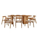 Ver imagem 2 de Mesa de Jantar Soláris 220cm Madeira Tampo Laminado Orgânico com 8 Cadeiras Solaris