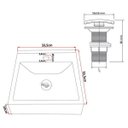 Ver imagem 3 de Kit Cuba Quadrada Sobrepor com Valvula Click