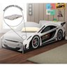 Cama Quarto Carro Infantil Baú com Colchão Grade de Proteção - 1