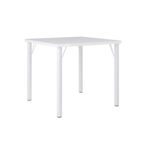 Mesa para Sala de Jantar 90cm Quadrada Luca Branco