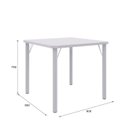 Ver imagem 2 de Mesa para Sala de Jantar 90cm Quadrada Luca Branco