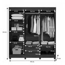Ver imagem 4 de Guarda-roupa Casal Golfo 6 Portas 2 Gavetas com Espelho Cinamomo - Pnr Móveis