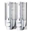 Ver imagem 1 de Dispenser Duplo Sabone Liquido Alcool Gel Shampoo Parede