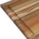 Ver imagem 6 de Tábua De Carne Grande 58x38cm Tábua Para Churrasco Retangular Em Madeira Teca Stolf