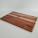 Ver imagem 4 de Tábua De Carne Grande 58x38cm Tábua Para Churrasco Retangular Em Madeira Teca Stolf