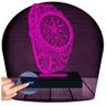 Luminária Led 3d Relógio Abajur - Rosa - 1