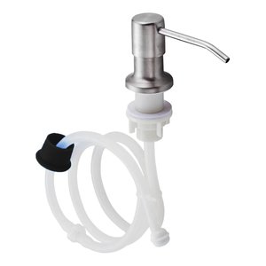 Dispenser Dosador Mangueira Embutir Cuba Suporte Pia Galao Flexivel Cozinha Banheiro Tanque Sabao