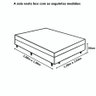 Saia Box Ajustável Serve em Cama Casal Queen e King Babado com 2 Elásticos 1 Peça:vermelho - 4