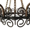 Ver imagem 7 de Lustre Rústico Com Corrente Rococó Para Salas de Estar e Varandas Libertas Rosas Artesanato Verniz