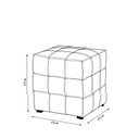 Ver imagem 7 de Conjunto 2 Puffs Decorativos Augusto 43cm e 70cm Sala de Estar Couro Caramelo Manchado G88 - Gran Be
