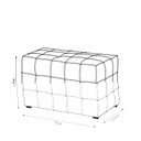 Ver imagem 6 de Conjunto 2 Puffs Decorativos Augusto 43cm e 70cm Sala de Estar Couro Caramelo Manchado G88 - Gran Be