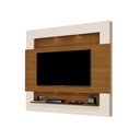 Ver imagem 1 de Painel Suspenso Forlán 210cm para Tv até 75 Polegadas Off White/carvaho - Gran Belo