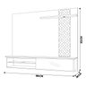 Painel Suspenso Wesel 1,80 cm para TV até 58 Polegadas Carvalho/Off White - Gran Belo - 2